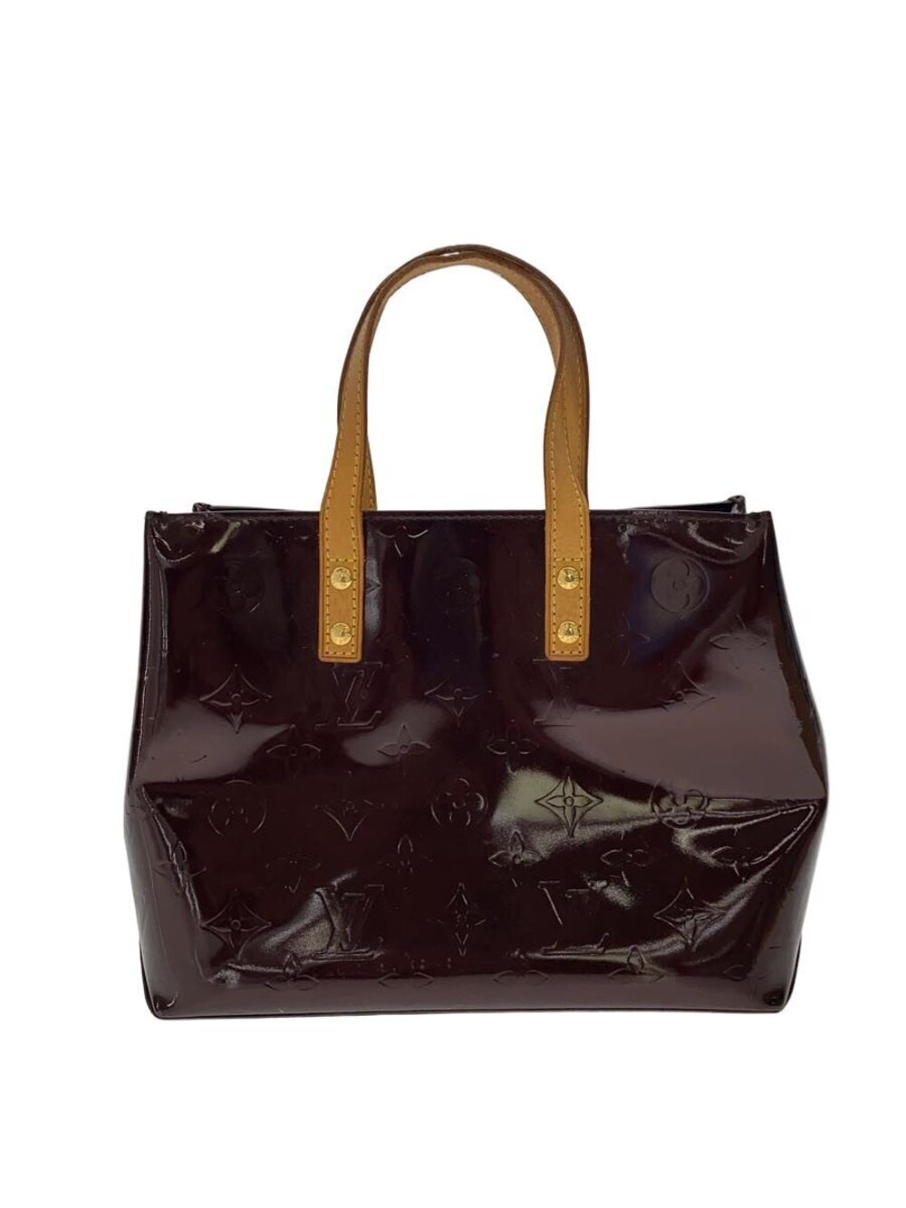 LOUIS VUITTON Lead Monogram Vernis Enamel Bordeaux